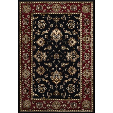 Sphinx By Oriental Weavers Area Rugs, Ariana 623M3 8' Round Round - Black/ Red-Polypropylene A623M3240240ST